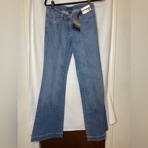 NWT New York & Company Light Blue Denim Fit & Flare Jeans Size 4 Average